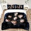 3Pcs Group Portrait Dark Bedding Set Soft Fabric Duvet Cover Pillowcases Home Christmas Xmas Halloween Gift 1 Duvet Cover 2 Pillowcase L1271