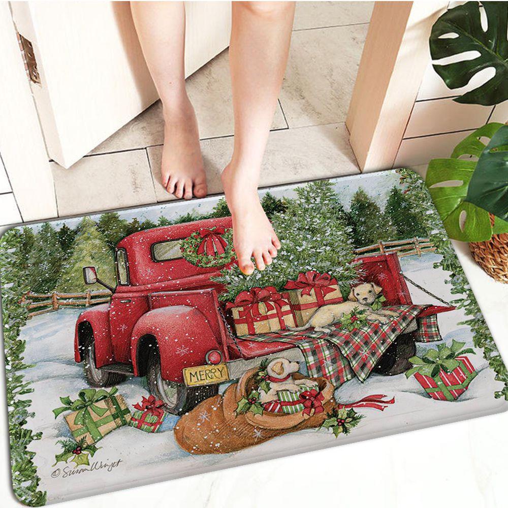 Christmas Church Dolls Entrance Door Mat Cheaper Anti-slip Modern Area Rugs Living Room Balcony Bathroom Printed Carpet Doormat