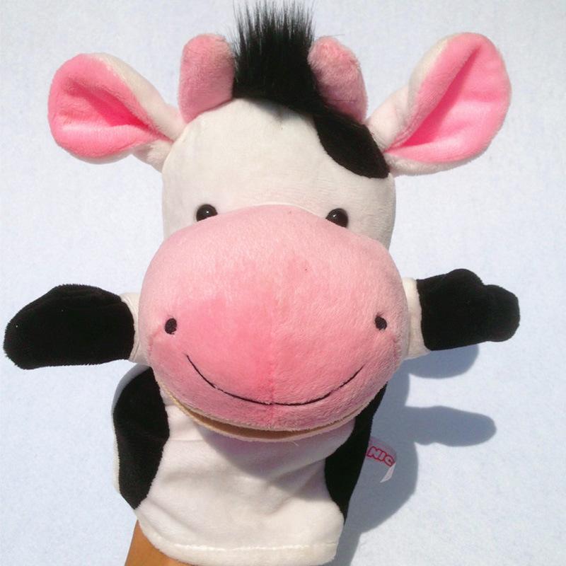 Ventriloquism Animal Hand Puppet Doll Mouth Can Move Parent-child Game Storytelling Cartoon Gloves Doll Can Open Mouth