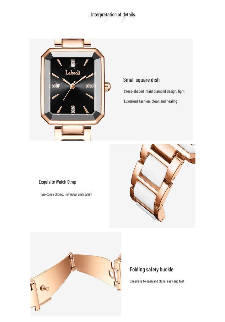 La Baoli Women's Waterproof Quartz Steel Wristwatch LA012