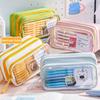 Large Opening Design Pencil Case Large Capacity Stationery Organizer Pen Box  School Office