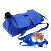 CAWKAY Cat Grooming Bag, Cat Restraint Bag, PET Pet Carrier with Nail Clipper, Toothbrush, Scratch Prevention, and Escape Prevention (Blue, Small)