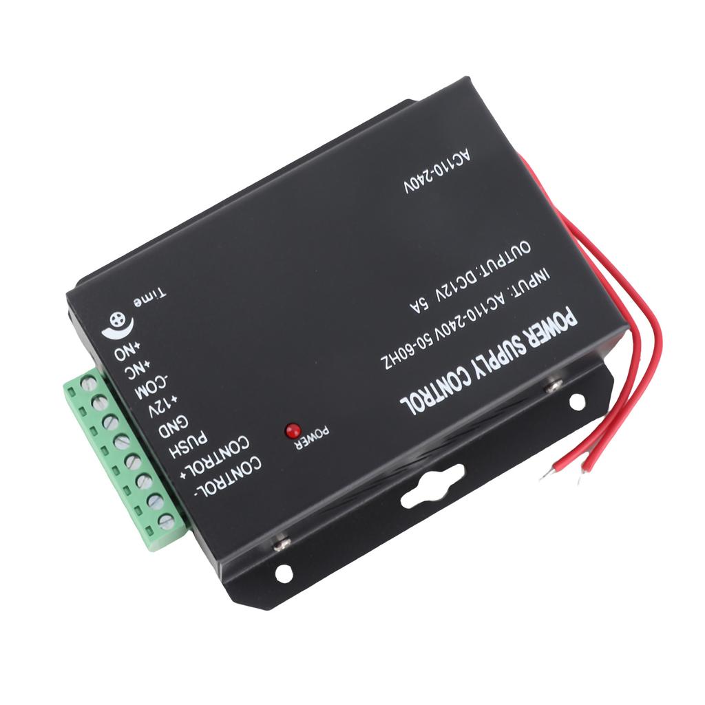 12V 5A Door Entrance Guard System Access Control Power Supply Black 100 260V