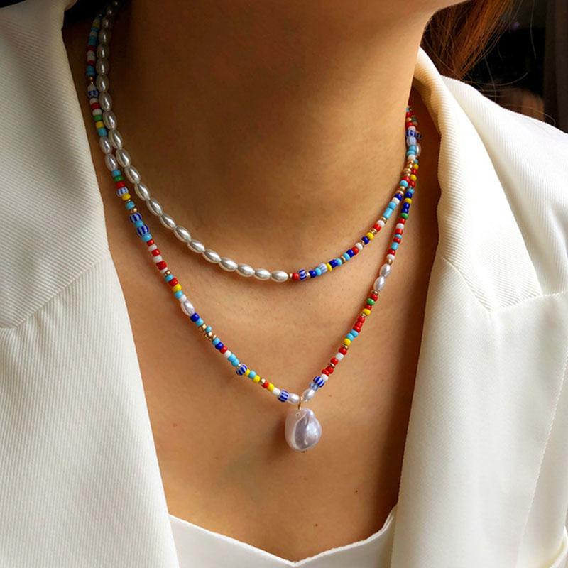 Buy Women Wedding Beads Pearl Clavicle 