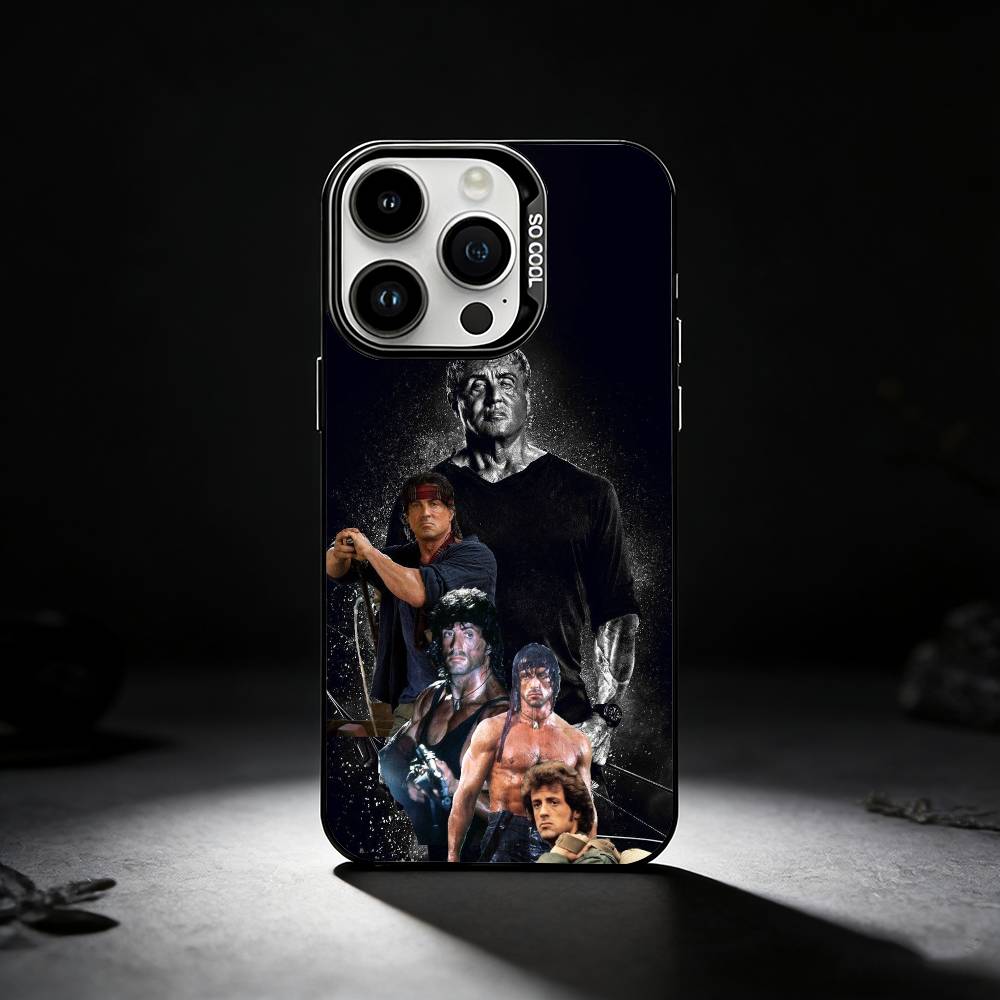 J-John Rambo Cool Phone Case For iPhone 17,16,15,14,13,12,11 Plus,Pro Max,XS,Colored silver phone case iPhone16promax