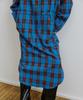 Molly Oli Livy Retro Anorak Long Dress [Blue Check]