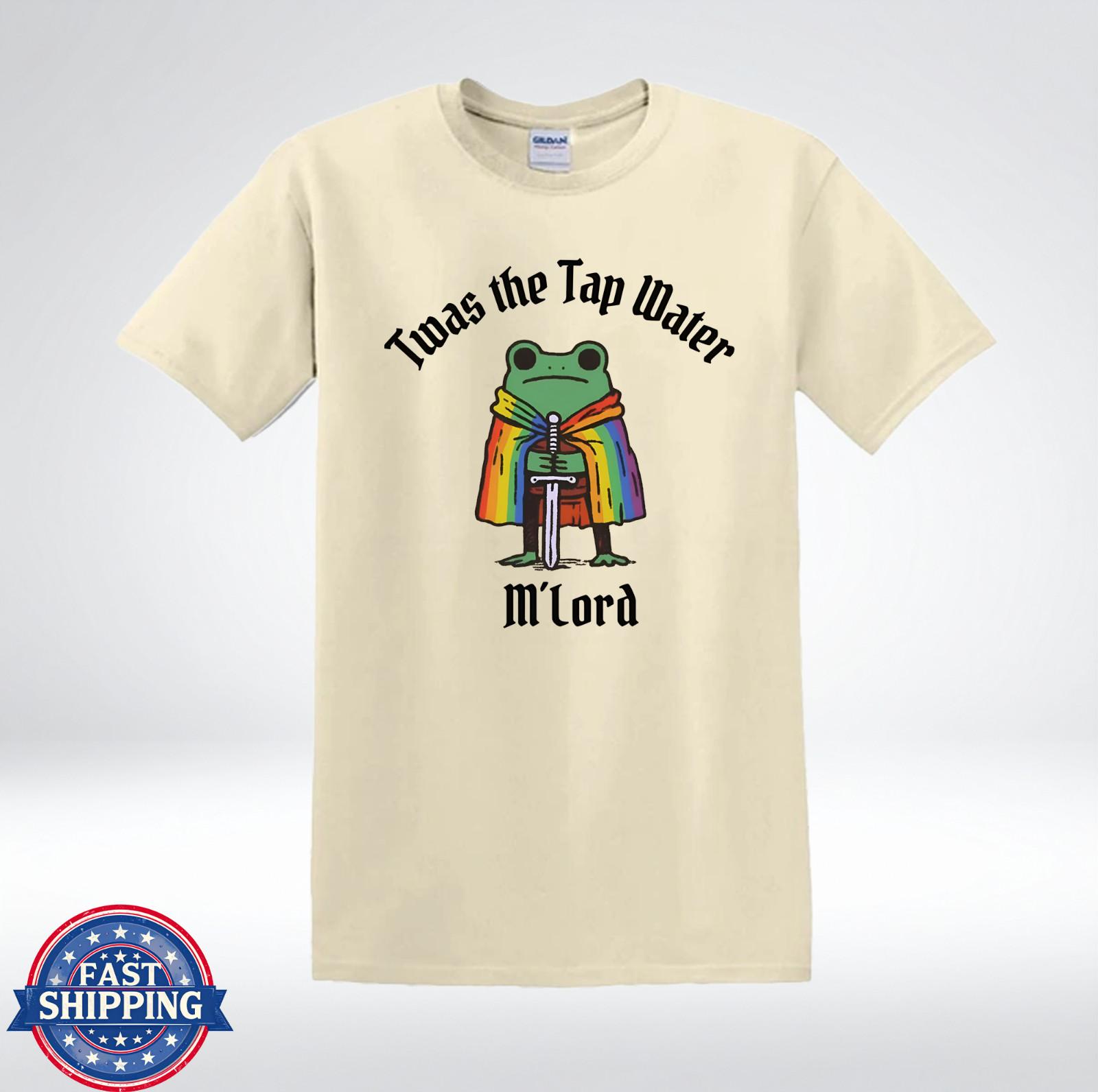 Twas The Tap Water Funny Frog Meme Rainbow Cape T-Shirt XXXL