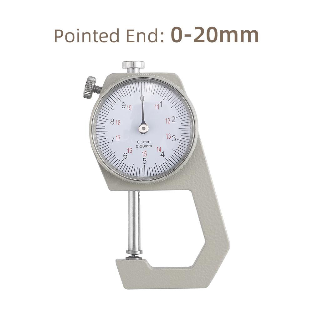 1pc Leather Thickness Gauge, Handheld High-Precision Measuring Tool for DIY Crafting, Dual Flat & Pointed Tips, Digital Display