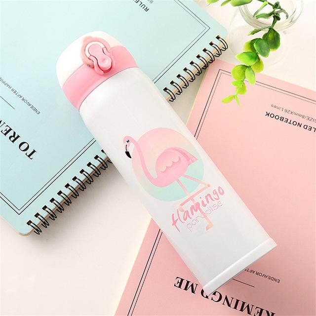 500ML Unicorn Water Bottle For Children Stainless Steel Thermos Bottle Drinkware School Water Bottle For Girls Leakproof Cup