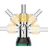 Ratcheting Screwdriver Bit 14 Tip 360 Degree Rotating Head Carbon Steel Construction Comfortable Grip For Prolonged Use