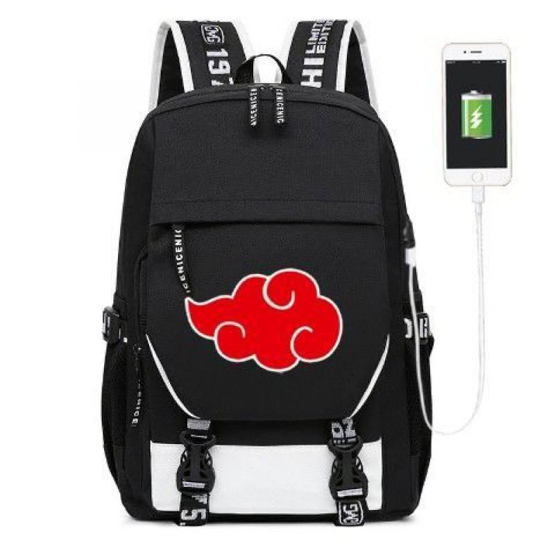 Großes Fassungsvermögen Anime Naruto Inspiriertes Rucksack für Teenager Schüler Tägliche Nutzung Laptop Reisetasche Urbaner Stil