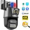 LS VISION 9MP שלוש עדשות EU WIFI IP מצלמת 4K HD כפול מסך PTZ מצלמת מעקב אוטומטי אבטחה מצלמת טלוויזיה במעגל סגור 4MP P2P מעקב וידאו iCSee