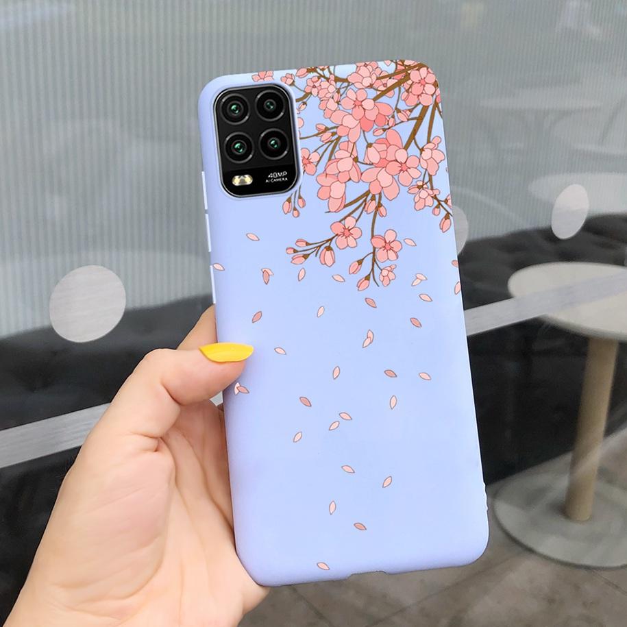 For Xiaomi Mi 10 Lite 5G Case Cute Cartoon Cow Soft-Touch Silicone Bag Back Cover For Xiomi Mi 10 Lite 5G Protector Bumper Funda