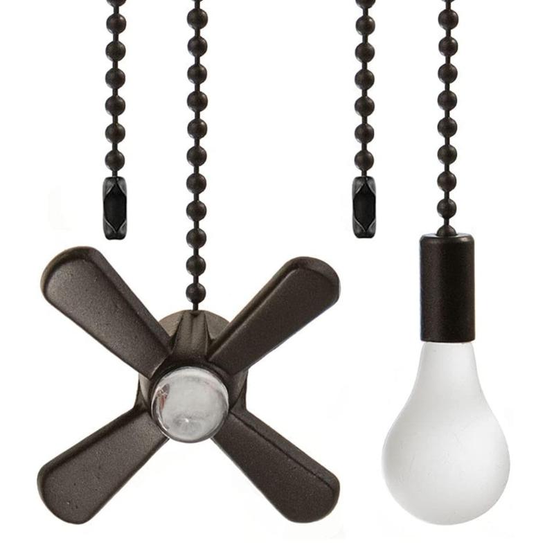 Decorative Ceiling Light and Fan Pull Chain Extensions Hanging Ornaments Elegant Home Lighting Accessories for Fan Light
