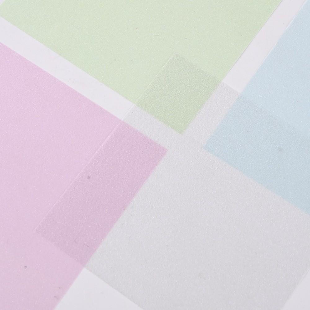 100Sheets PET Sticky Notes Pull-out Transparent Self-adhesive Note Paper Shimmer Pearlescent Memo Pads School Office