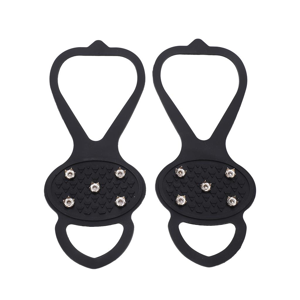 1 Pair 5 Teeth Crampons Ice Claw Outdoor Snow Climbing Crampons Non Slip Shoes SpikesXL 43 48