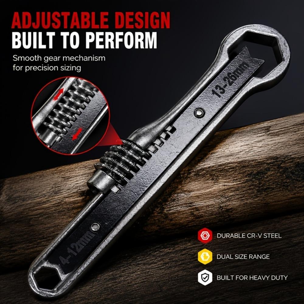 Premium Steel Material Adjustable Hex Head Wrench Automotive Special Wrench Mechanical Maintenance