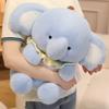Non-Toxic Cute Elephant With Bib Plush Toy Cartoon Stuffed Animals Plushies Doll Soft Peluches Toys For Children Gift Room Decor
