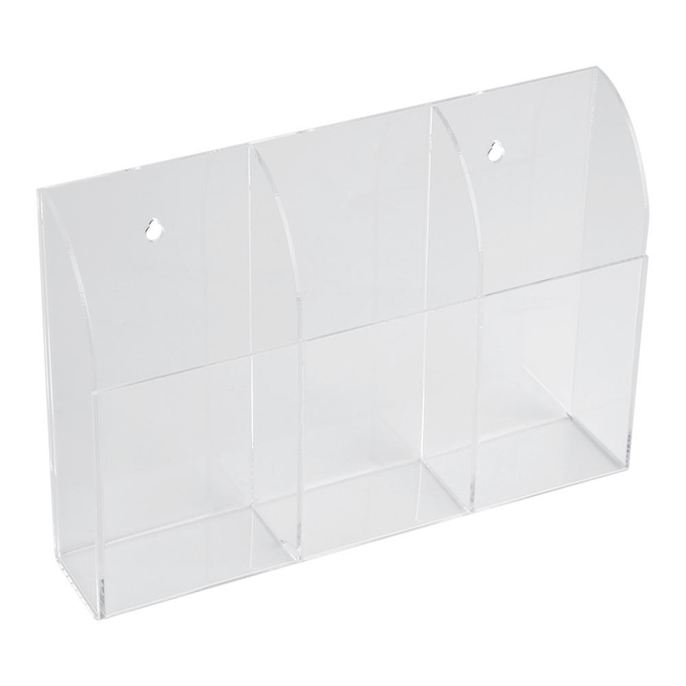 Acrylic Remote Control Holder Clear Universal Remote Control Box MultiPurpose Wall Mount Remote Control Organizer