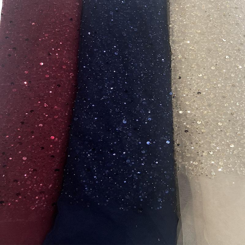 Quality Choice Hand Pearls Beaded Sequins Embroidery Lace Fabric Luxury for Garment