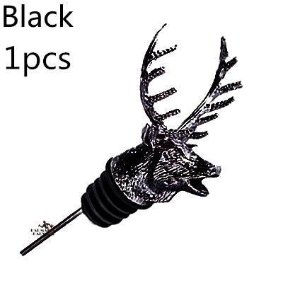 Stainless Steel Wine Bottle Pourer Stopper with Deer Stag Head And Dragon Head Unique Design Wine Aerators for Bar Tools