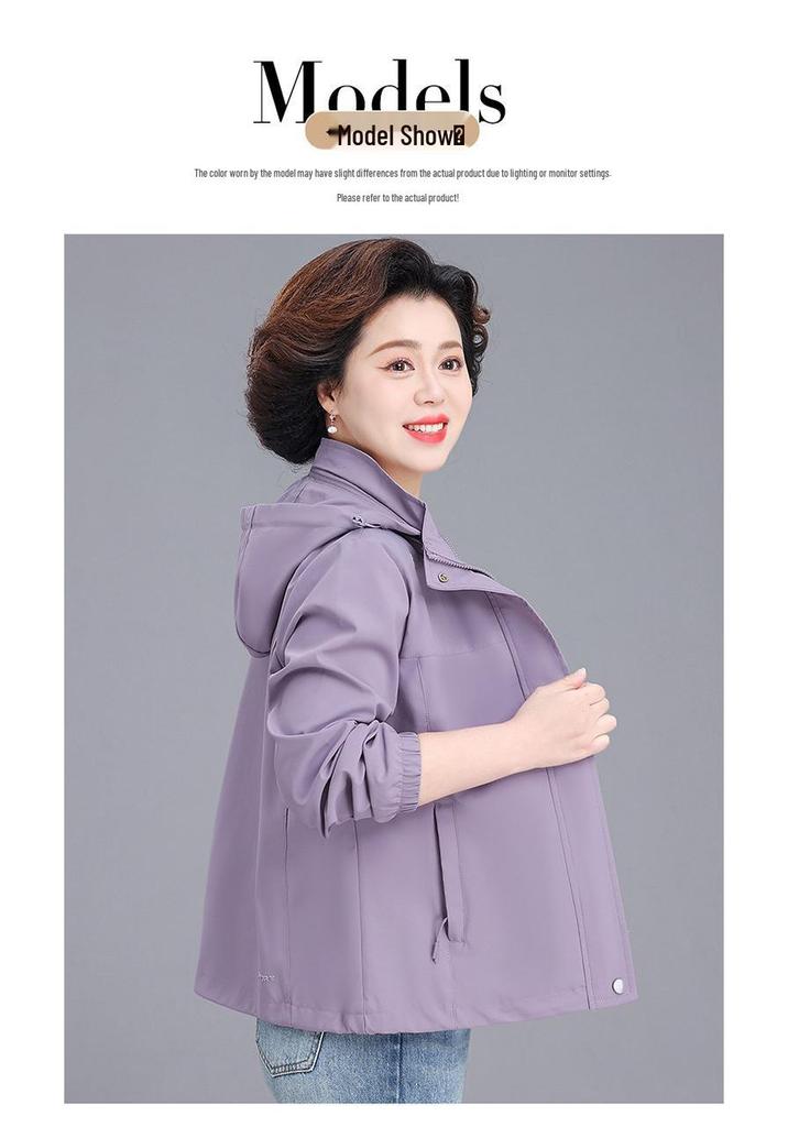 Stylish Hooded Spring Jacket for Middle-Aged Moms - 2026 Edition