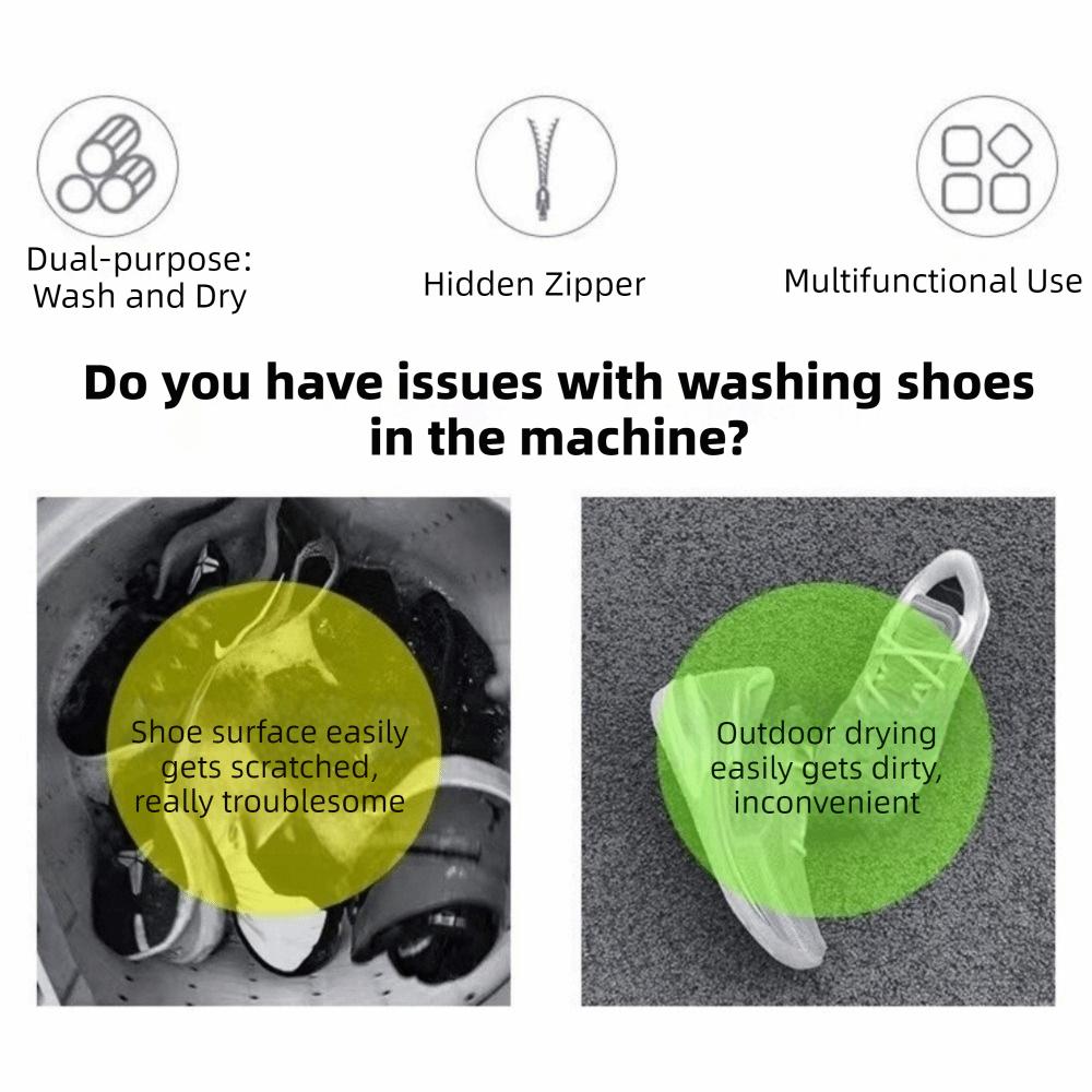 2PCS Honeycomb Washing Machine Shoe Bag Polyester Laundry Shoes Protector Sneaker Laundry Bag  Socks