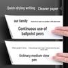 Silent Click 0.5mm Ballpoint Pen - Quick-Drying, Large Capacity, Essential for Students