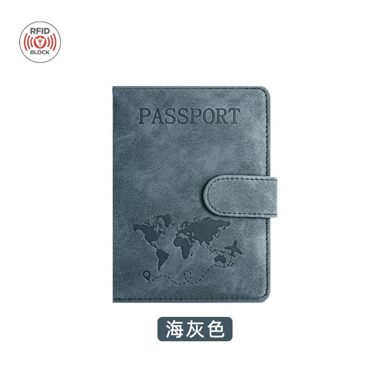 Popularna torba na paszport RFID skóra PU wielofunkcyjna torba na karty SIM i ID skórzane etui etui na paszport