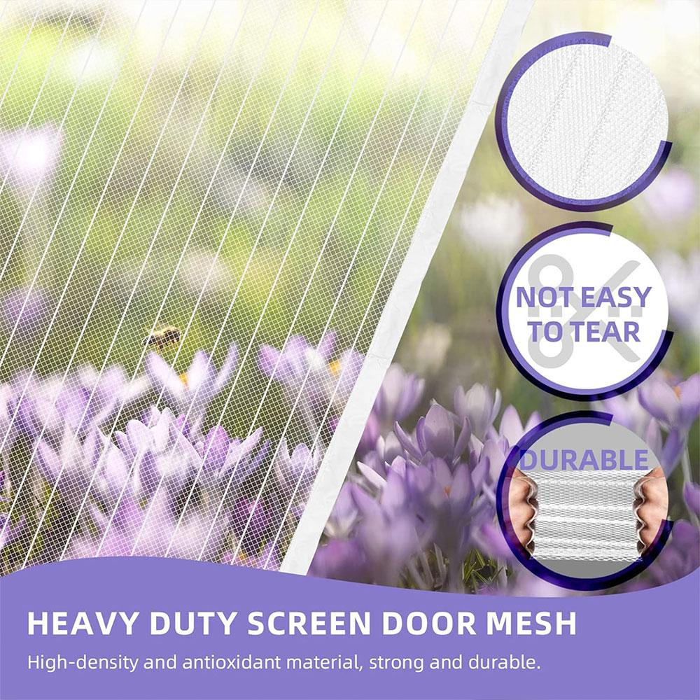 New No Punching Magnetic Screen Door Curtain Anti Mosquito Insect Fly Bug Automatic Closing Household Ventilation Door Curtain