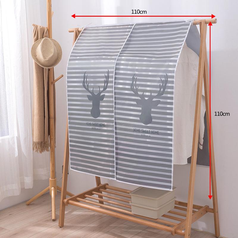 Wardrobe Dust Covers Closet Clothes Case Storage Bag Floor Hanger Rack For Clothes Large Household Towel
