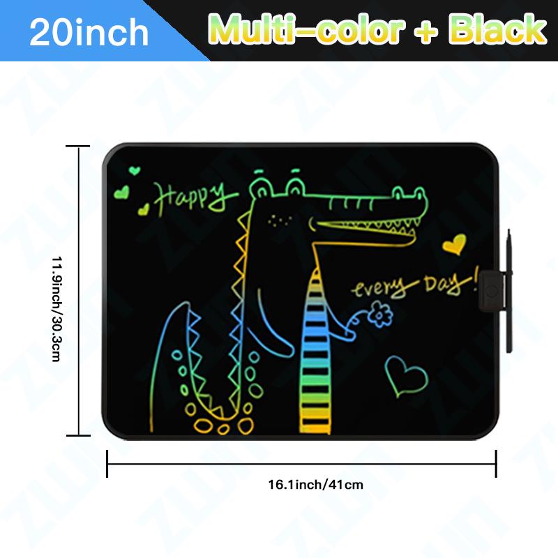 12/15/20Inch  Drawing Board Writing Tablet Digit Magic Blackboard Art Tools Painting Learning & Education Toys for Kids Gifts