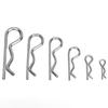 100PCS R Clip Assortment Kit Carbon Steel Hairpin Retaining Pin Clip M1 M1.2 M1.5 M1.85 M2 M2.5
