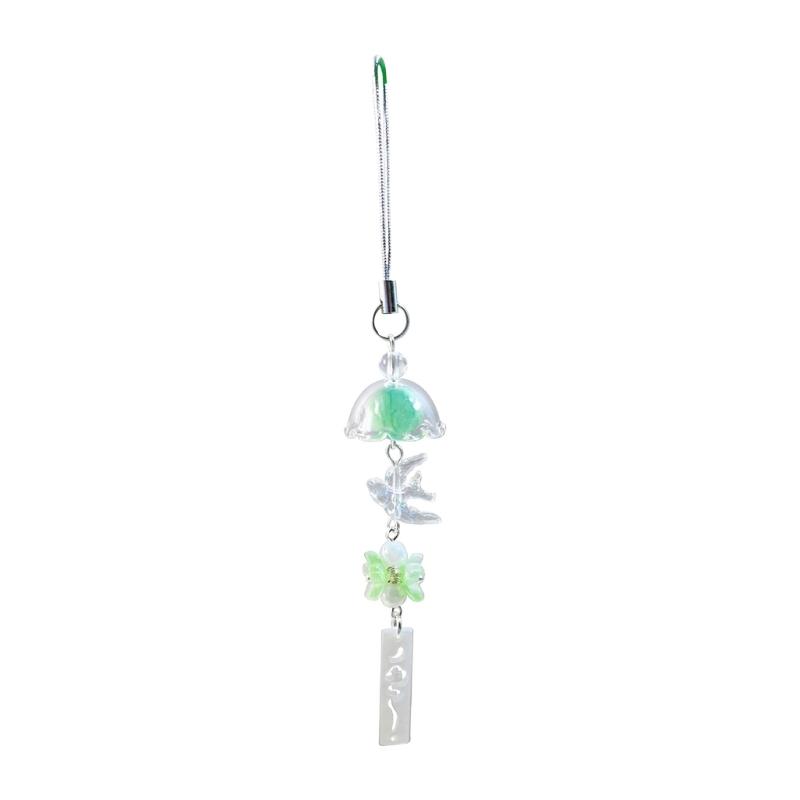 

Creative Bird Wind Bell Phone Chain Bag Pendant Decorations Perfect for Enhancing Style in Daily Life and Special Event зелёный