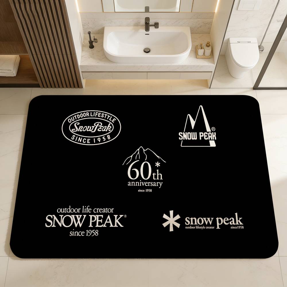 S-Snows COOL Peak Room Mats Retro Multiple Choice Living Room Kitchen Rug Non-Slip Welcome Rug