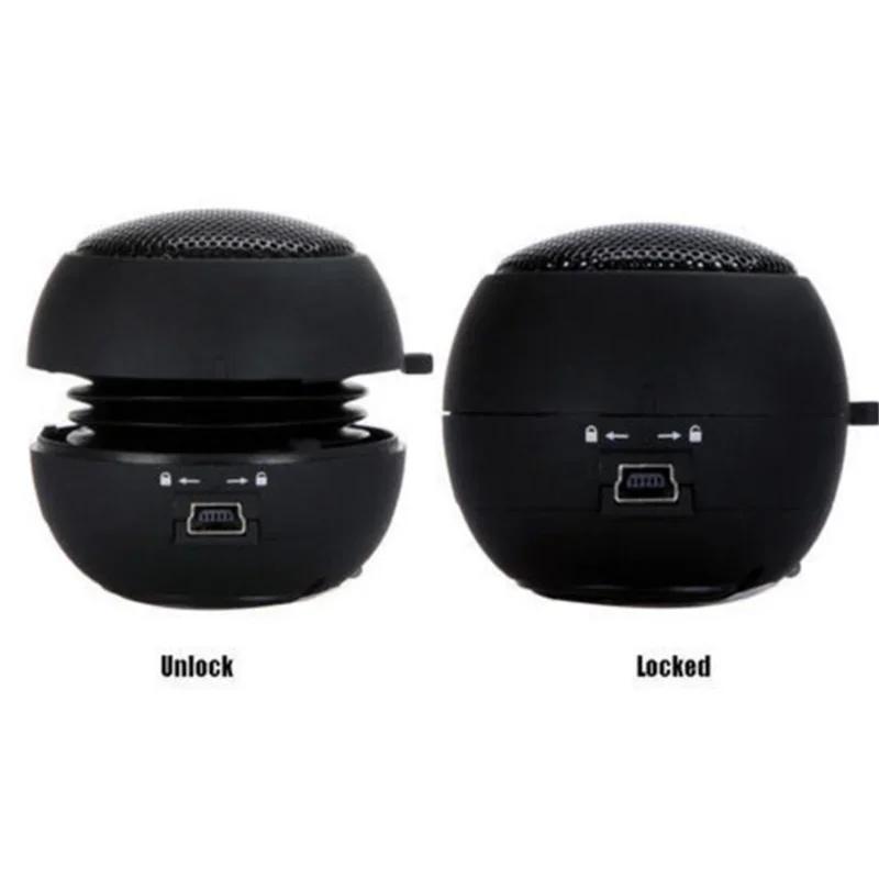 Portable Hamburger Mini Speaker Mp3 Music Loudspeaker Player Outdoor 3.5mm Wired Speaker Sound Box for Phone Tablet Laptop