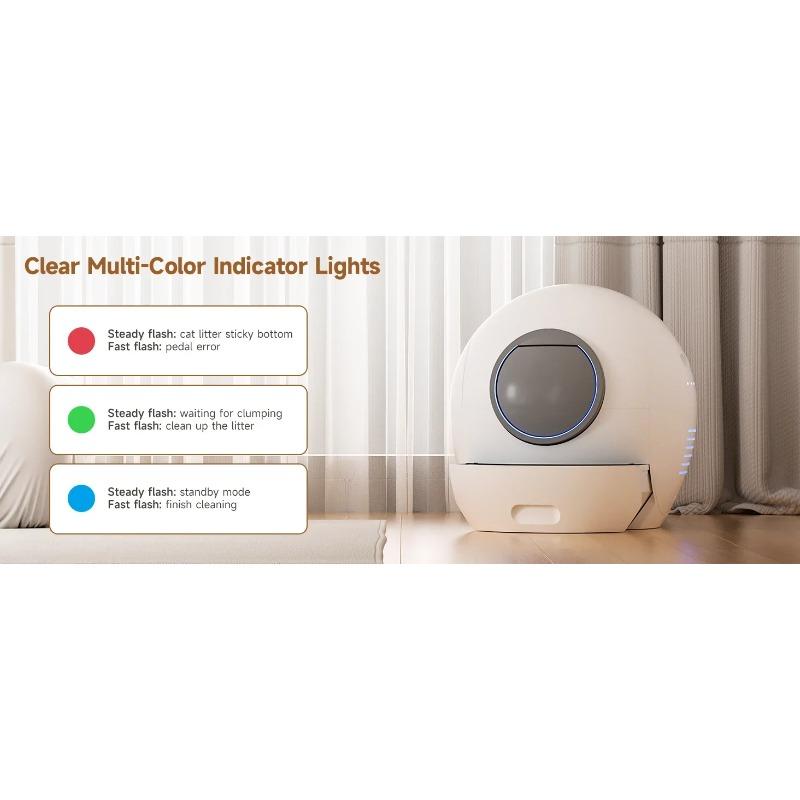 Wholesale Smart Automatic Cat Litter Box (Self-Cleaning) - with App Control, UV Sterilization Cleaning, Safety Anti-Pinch Design