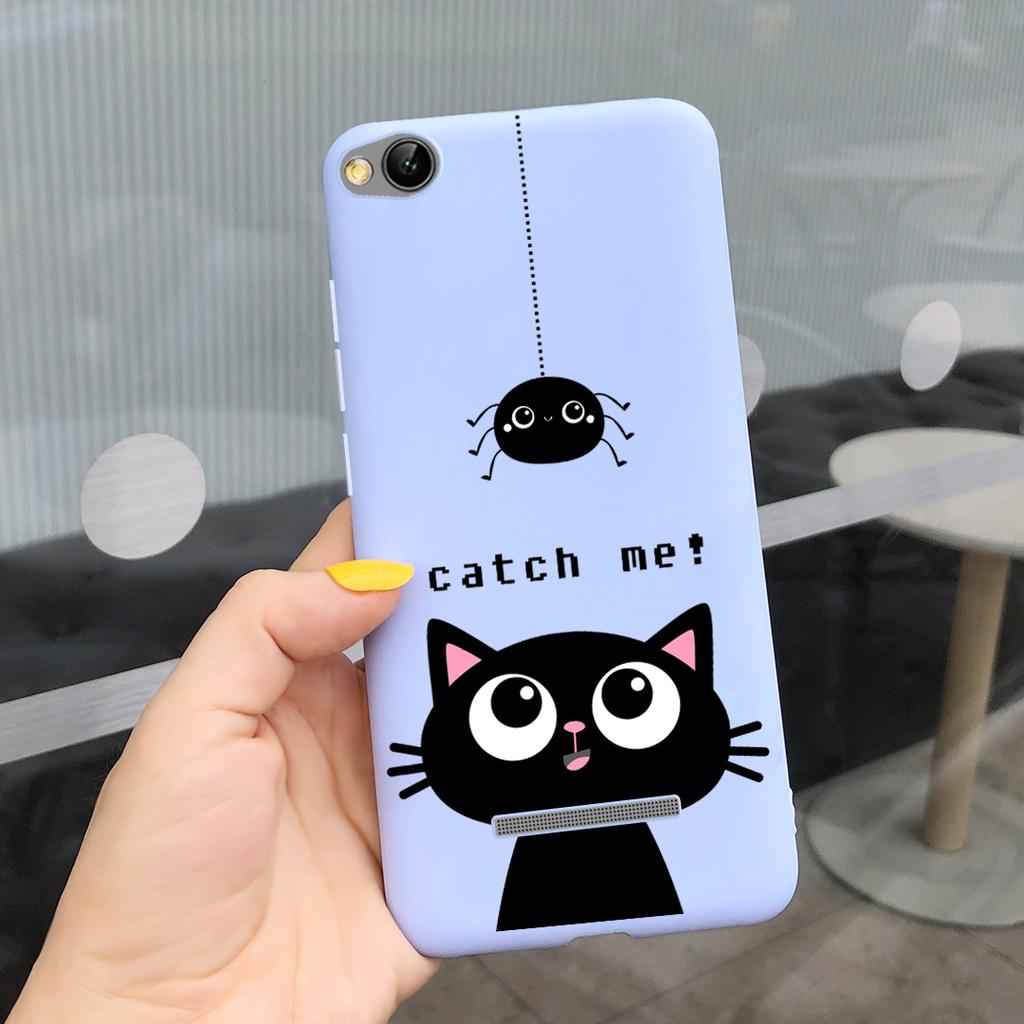 Phone Case For Xiaomi Redmi 4A 5A 6A 7A Case Lovely Cartoon Silicone Cover Candy Color Soft Funda For Redmi 4a 5 a 6a 7a Coque
