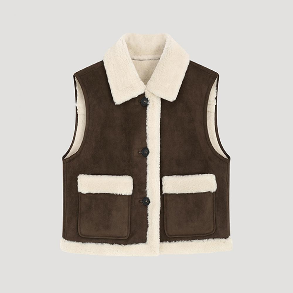 

Хутряний жилет She S MISS mustang Out Pocket Swuvto42010 DW dark brown/55