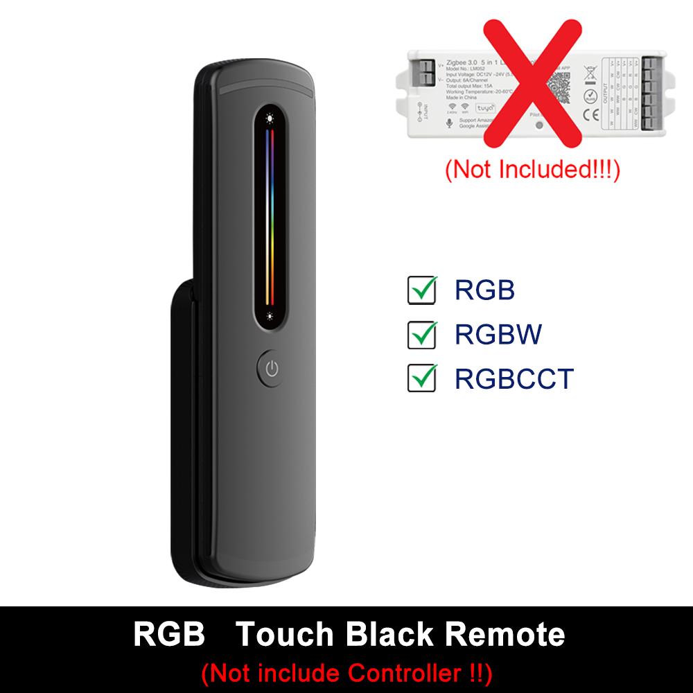 5 in 1 Controller Tuya Zigbee Wifi Smart LED Dimmer 2.4G RC Support Alexa Google Assistant for 12V 24V CCT RGB RGBCCT COB Strip