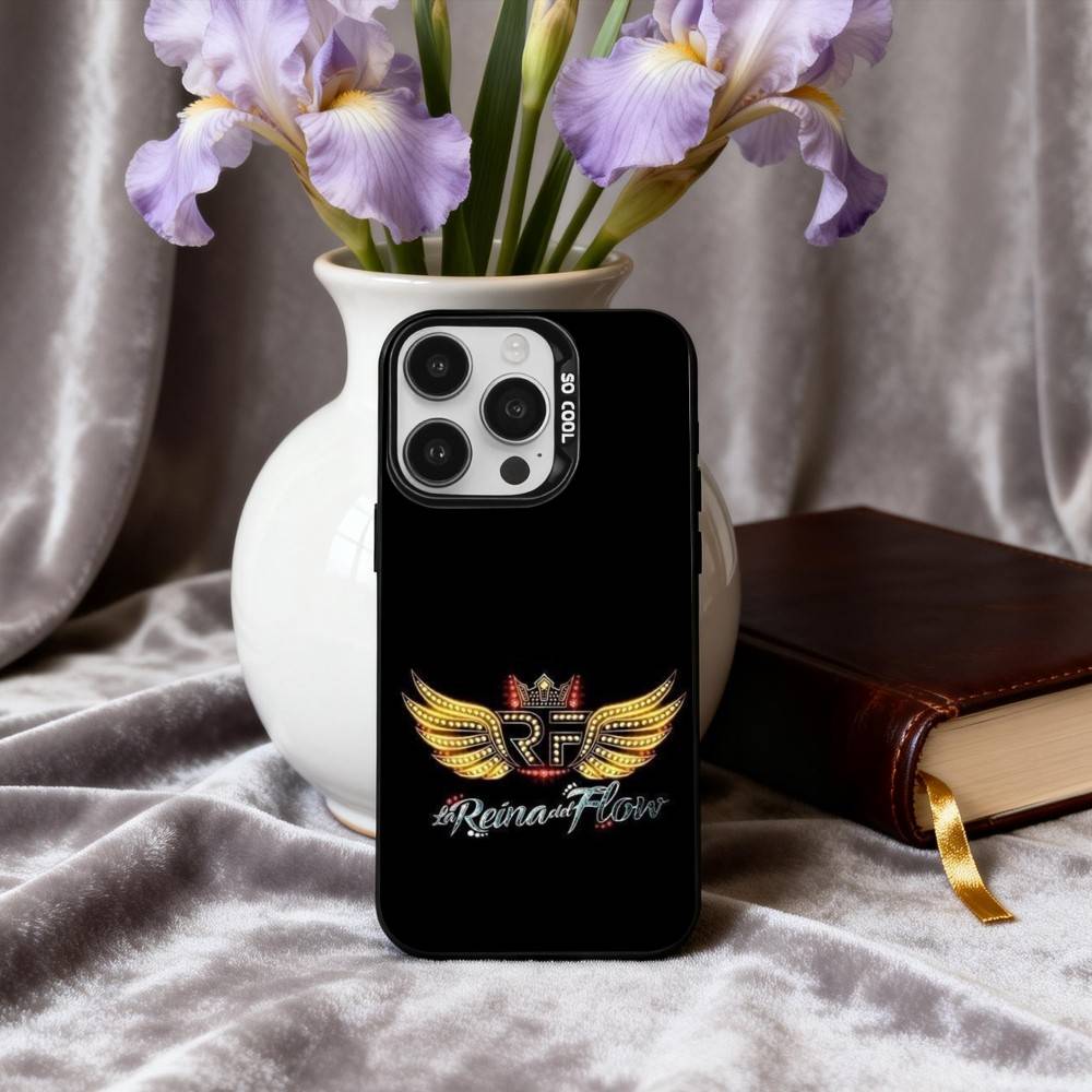 

Королева Потока La R-Reina Del F-Flow Чехол Для iPhone17,16,15,14,13,12,11 Plus,Pro Max Черный Конфетный Посеребренный Чехол iPhone14ProMax