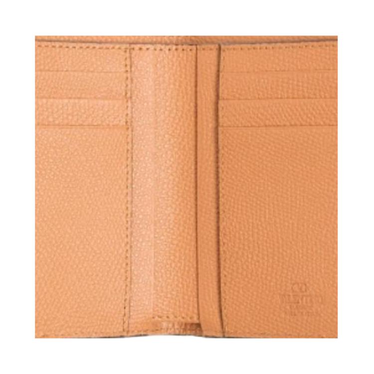 Valentino Vlogo Signature Brand Logo Cat Pattern Grain Leather Card Holder Women Card Holder Blue Ivory 8Y2P0AP1AXU9VM