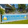 Nepnuser Oktoberfest Fence Banner for German October Fest Themed Party Decoration Blue Bavarian Flag Check Hanging Banners for Beer Party Supply