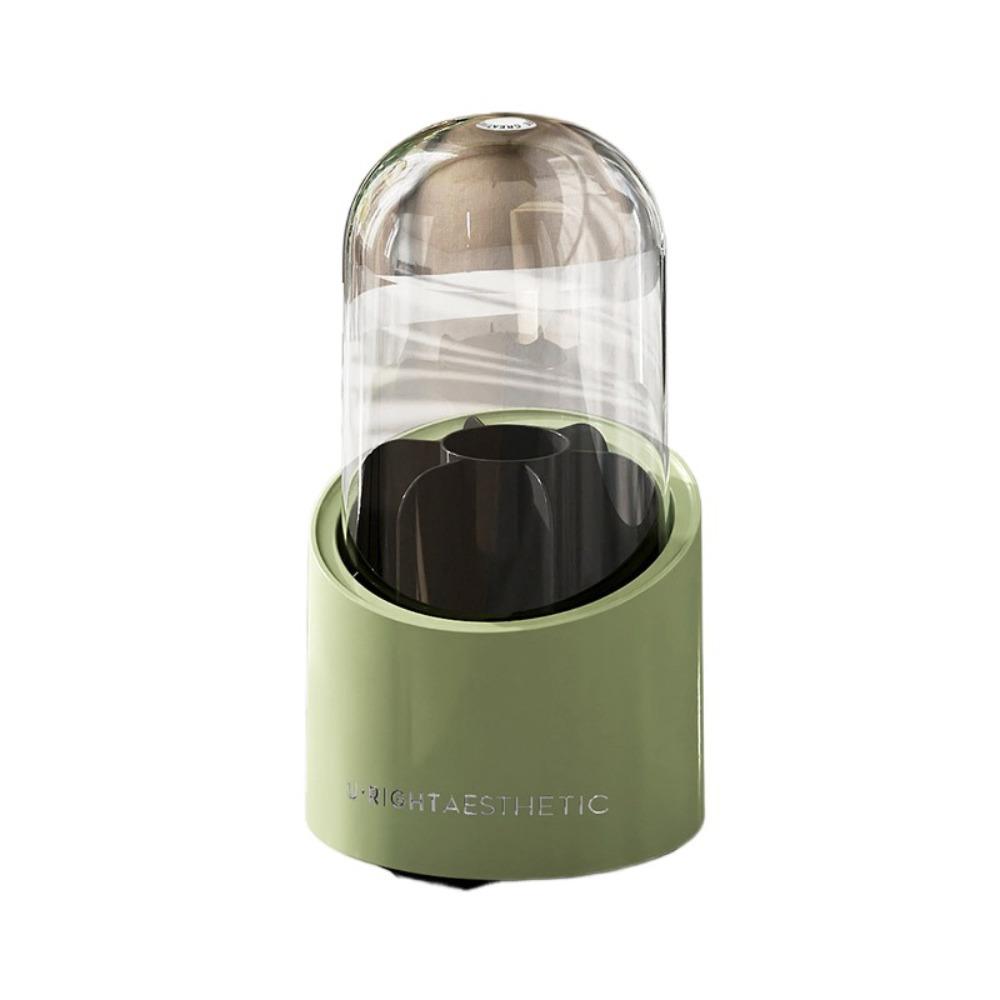 

Вместительный вращающийся на 360° держатель для кистей для макияжа, туба для хранения кистей для макияжа, подставка для косметики зелёный