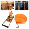 15M Car Tie Down Straps Heavy Duty 6613.86 Lbs Strength Double Row Hooks Fastening Straps Tightener for Truck Trailer Cargo Bundling