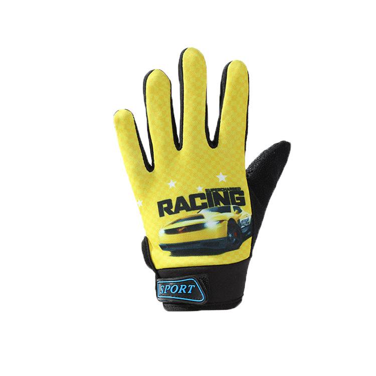 Kids Summer Half-Finger Gloves, Thin Anti-Slip UV Protection Breathable Cycling Sports Children Gloves