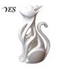 Desktop Cat Decor 3D Printed Hollow Figurine, Modern Abstract Sitting Kitten Statue, Artistic Design Animal Sculpture for Home Decoration, Gift Lovers
