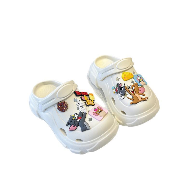Thick-Soled Cartoon Closed-Toe Beach Sandals - Unisex Children's Summer Shoes 2026