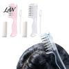 Hair Care Liquid Dispenser Oil Applicator Comb, 6 Roller Ball Tips, Refillable Scalp Minoxidil Massage Comb for Men Women Leak Proof