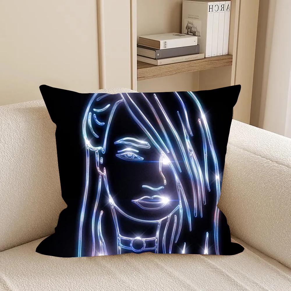 Singer Kim Petras Don t Lie Single Pillow Case Square Double-Sided Printing Short Plush Sofa Cushion Cover Bedroom Bedside 12x12Inch